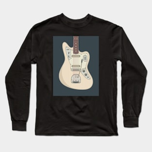 Olympic White Jag Guitar Long Sleeve T-Shirt